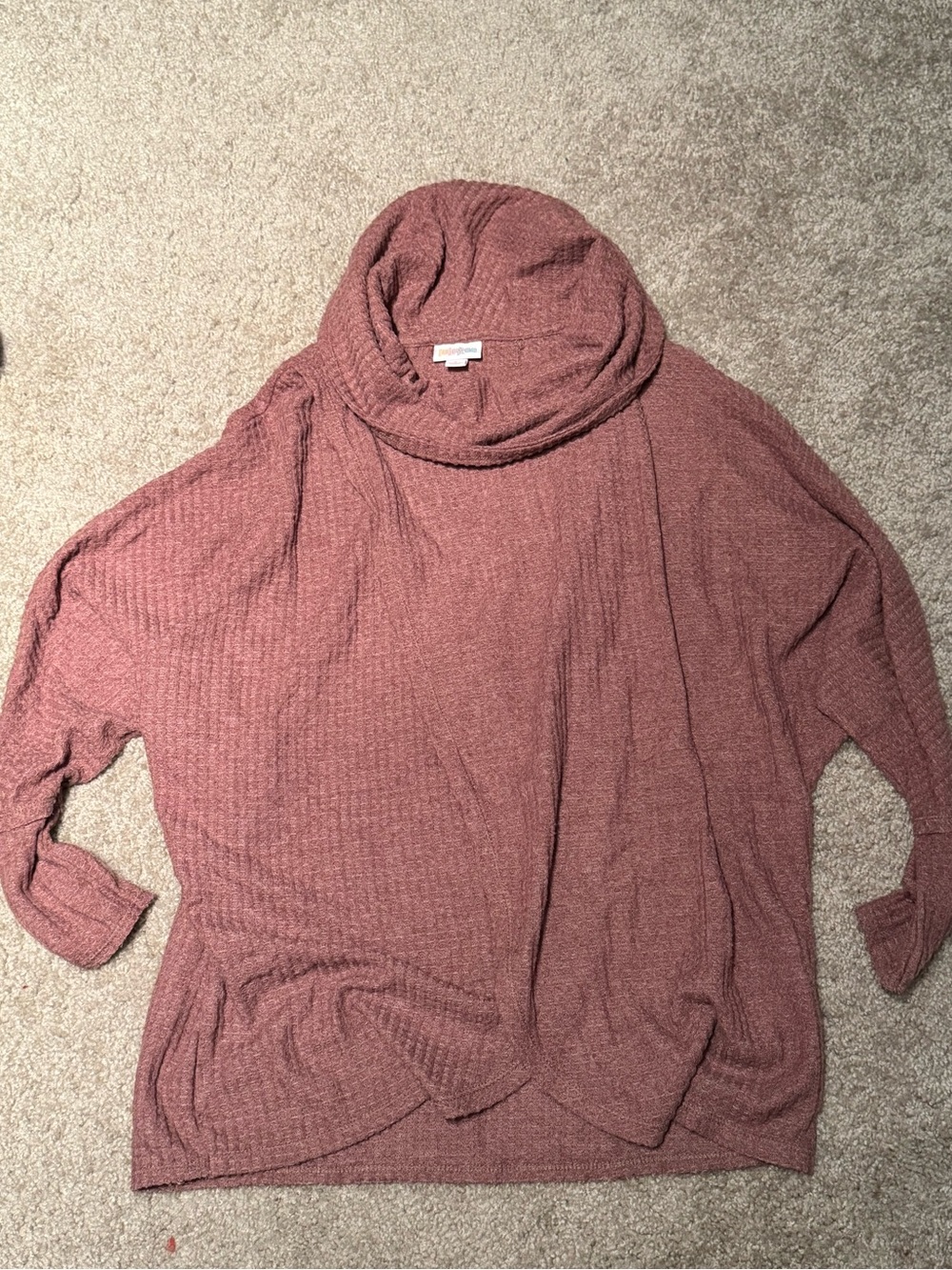 Lularoe Cowl Neck Women’s Sweater in Mauve